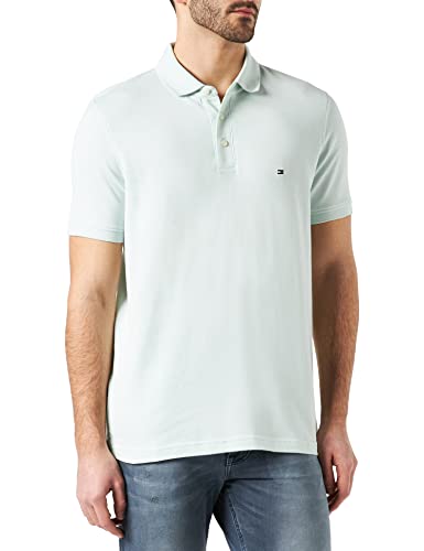 Tommy Hilfiger Męska koszulka polo Slim Slim, Minty Essence/kość słoniowa, M