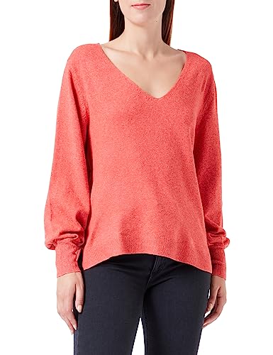 ICHI Ihalpa LS5 sweter damski, 171664/czerwony (Poppy Red), XS, 171664 / Poppy Red, XS