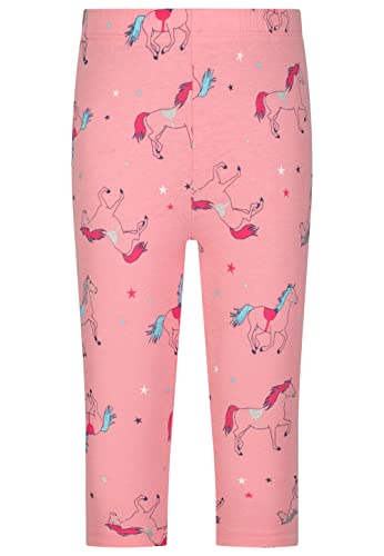 SALT AND PEPPER Dziewczęce legginsy Capri Horses AOP, różowe, normalne, Rosa, 116 cm