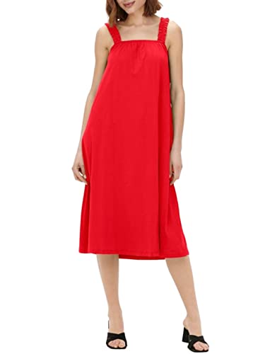 ONLY Damska sukienka letnia ONLMAY S/L Mix Dress JRS, High Risk Red, S, czerwony (high risk red), S