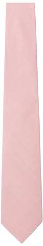 Hackett London Krawaty męskie Solid Class, Różowy (różowy), Rozmiar uniwersalny