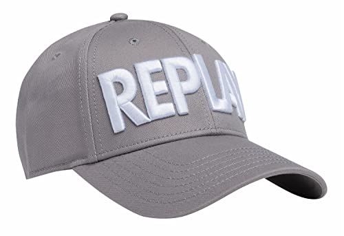 Replay Czapka beanie unisex, 1541 GREY-WHITE, jeden rozmiar
