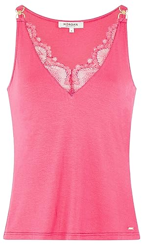 Morgan damski top DASKI różowy TS, Fluorescencyjny róż, S
