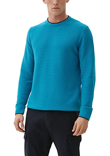 s.Oliver Bernd Freier GmbH & Co. KG Męska kurtka dzianinowa, niebiesko-zielona, XL, Niebieski zielony, XL