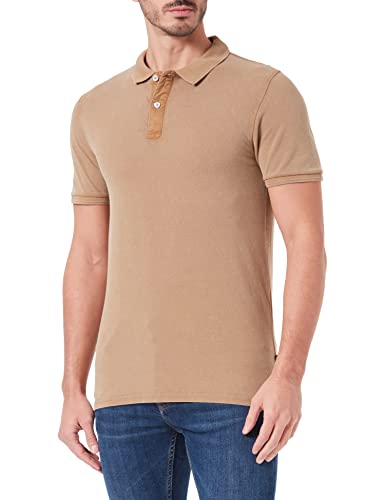 Only & Sons Męska koszulka polo ONSTRAVIS Slim Washed SS NOOS, szynszyla, S