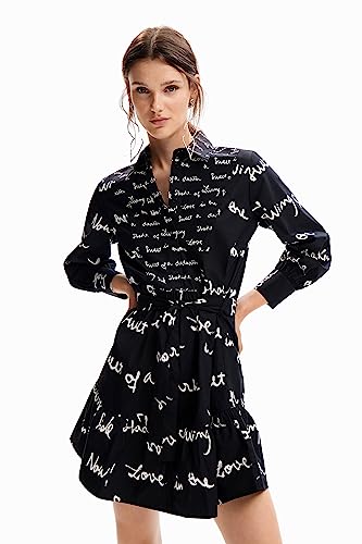 Desigual Sukienka damska Vest_Salton, czarny, M