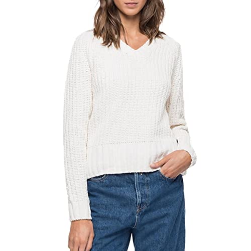 Replay Sweter damski Shrug, Cremewei, S