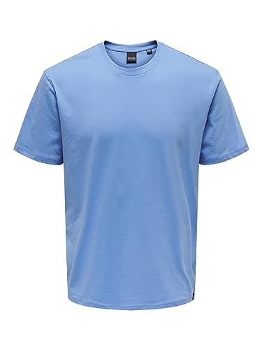 ONLY & SONS Onsmax Life Reg SS Stitch Tee Noos T-shirt męski, przystań, XS