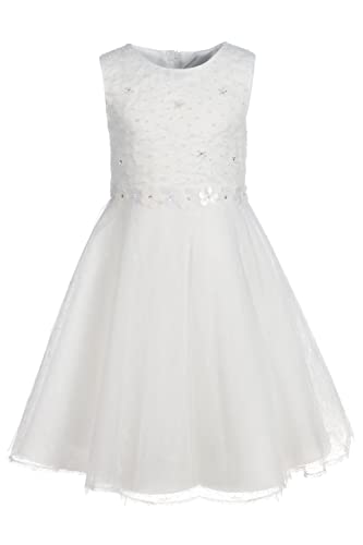 Happy Girls Dziewczęca sukienka w kwiaty sukienka dziecięca, écru, 122