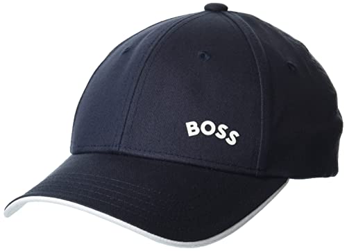 BOSS Męska czapka bejsbolowa z zakrzywionym logo, Cotton Twil Hat w kolorze granatowym, rozmiar uniwersalny, granatowy., jeden rozmiar