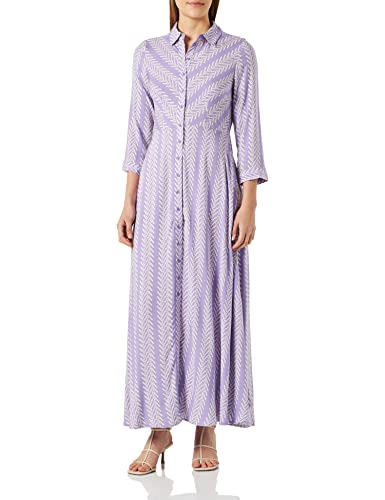 YAS Damska sukienka Yassavanna Long Shirt Dress S. Noos, Bougainvillea/Aop: nadruk boho, XL