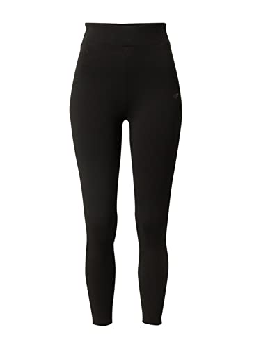 4F Legginsy damskie Leg010 Jeans, głęboka czerń, XL, głęboka czerń, XL