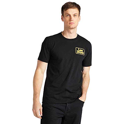 Lee T-shirt męski jeansowy, czarny (Black 01), XL