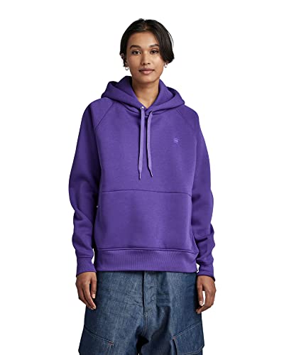 G-STAR RAW Damska bluza z kapturem Premium Core 2.0, Purpur (Dk Violet C235-5616), S