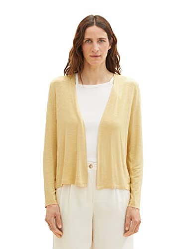 TOM TAILOR Damski kardigan Basic na lato, 31648 - Fawn Beige, M