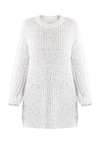 Jalene Damski sweter z dzianiny 81133408, wełniany biały, M/L, biały (wollweiss), M-L