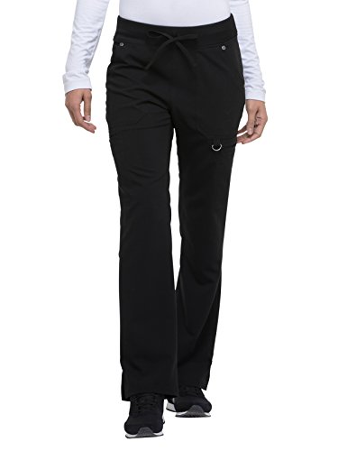 Dickies Damskie spodnie z żebrowanej siatki średniej długości, czarne, M, czarny, M