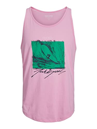 JACK & JONES Męski tank top Jortulum Sketch Tank Top, pryzm Pink, XL