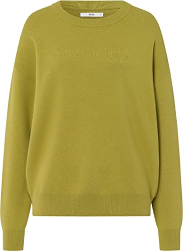 BRAX Damska bluza w stylu Liz Sweat Knit, zielony (Winter Kiwi 37), 40