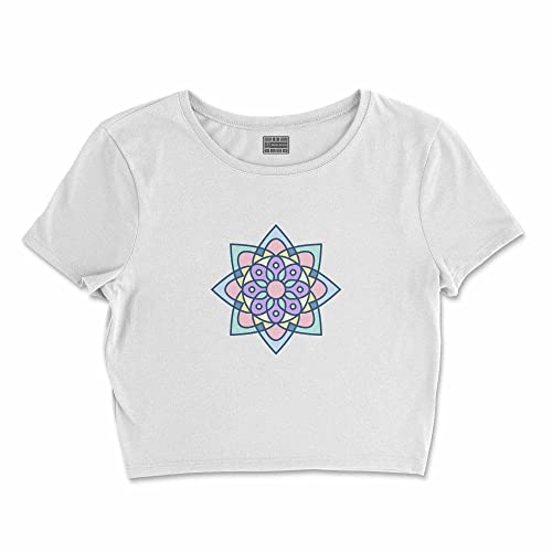 Bona Basics, Koszulka damska z nadrukiem cyfrowym,%100 bawełna, biała, casualowa, topy damskie, rozmiar: XL, biały, XL Krótki