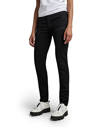 G-STAR RAW Damskie spodnie cargo skinny, Czarny (Dk Black D22890-c105-6484), 23W / 30L