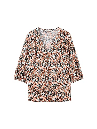 TOM TAILOR Damska bluzka plus size, 32369 - Small Grey Tie Dye Floral, 50