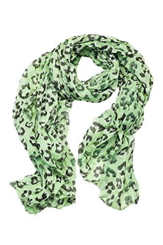 collezione alessandro Szalik Leo Chic Made in Italy, z dodatkiem jedwabiu 150 cm x 80 cm, zielony, Rozmiar Uniwersalny