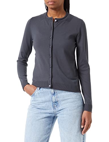 Sisley Damski sweter z kardiganem L/S 14ETM5203, ciemnoszary 0H7, XS