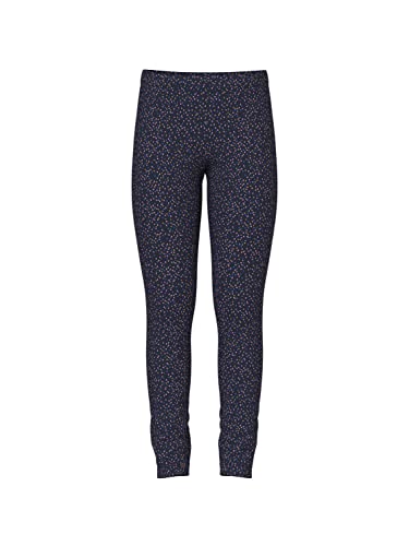Bestseller A/s NKFDAVINA AOP SWE legginsy BRU O1, Dark Sapphire, 134 cm