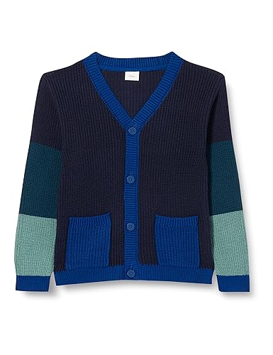s.Oliver Junior kurtka chłopięca College z materiału mix BLUE GREEN 128, Niebieski zielony, 128