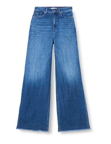 Tommy Hilfiger Damskie spodnie jeansowe Hw z szerokimi nogawkami, 30W / 34L