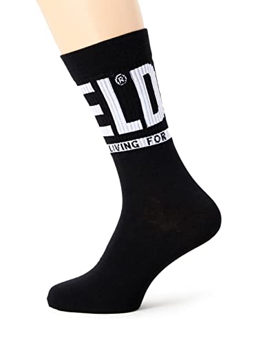 Diesel Skarpety męskie SKM-RAY-THREEPACK (3 sztuki), czarny (Black/Black/Black E4101-0Qatv), 39-42 EU