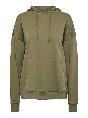 PIECES Damska bluza z kapturem PCCHILLI LS Oversized Noos BC Bluza z kapturem, Deep Lichen Green, L