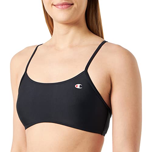 Champion Damskie Legacy American Classics stroje kąpielowe C-Logo Top Bikini, czarne, M