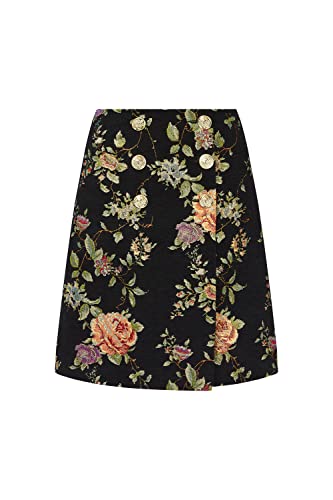 Joe Browns Damska spódnica w stylu vintage, czarna, 14, Czarny, 40