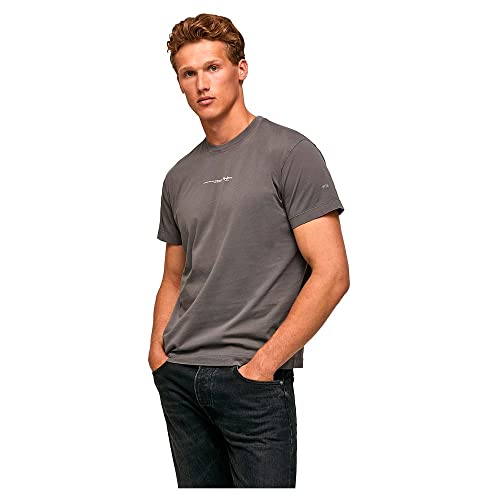 Pepe Jeans koszulka męska andreas, 965 nowoczesny szary, M