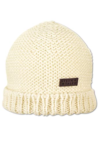 Sterntaler Unisex dziecięca czapka dziergana czapka dziecięca czapka z dzianiny koperta, beżowy, 55
