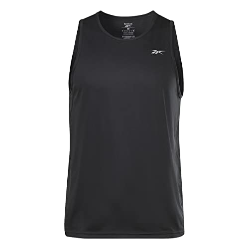 Reebok Męska kamizelka do biegania Speedwick, czarna, 2XL, Czarny, S