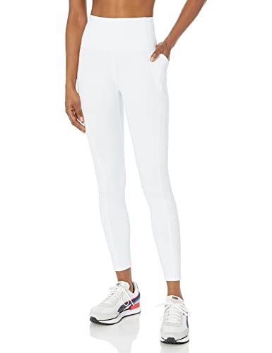 Juicy Couture Damskie legginsy niezbędne z kieszeniami, białe, średnie
