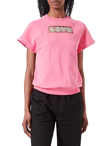 Love Moschino Damska bluza z krótkim rękawem, fuksja, 38, Fuchsia