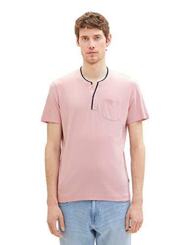 TOM TAILOR Koszulka męska 1036367, 11055-Morning Pink, XL, 11055 – Morning Pink, XL