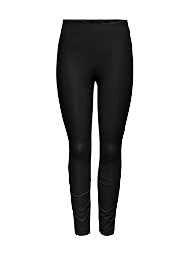 ONLY Damskie legginsy Onlhanna ze sztucznej skóry Hw Cc OTW, Czarny, XS