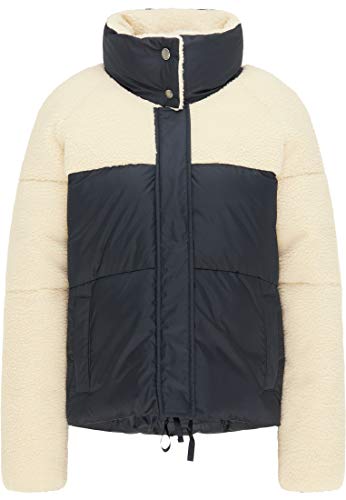 myMo Damska kurtka zimowa z pluszowym futerkiem 12309438, morski, XL