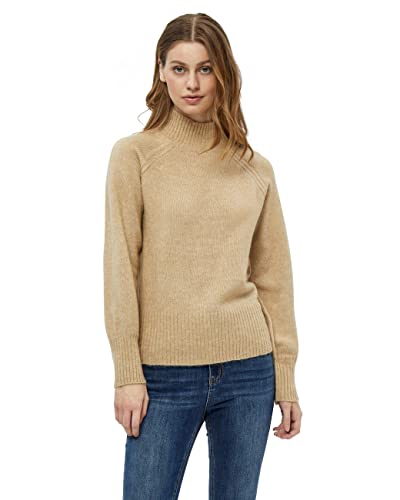 Peppercorn Damski sweter z aluminium, ciepły piaskowy melanż, XL, Ciepły piaskowy melanż, XL