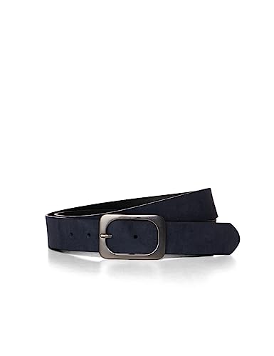 Cecil Damski pasek skórzany B580689, Suede Deep Blue, 85, Zamszowy, głęboki błękit, 85
