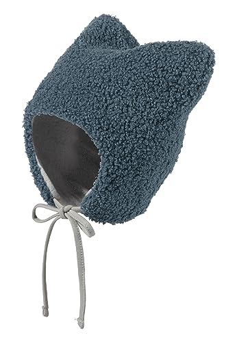 Sterntaler Pluszowa czapka z uszami dla chłopców, niebieski, 51