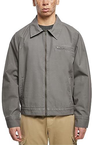 Urban Classics Męska kurtka Overdyed Workwear Jacket, kurtka dla mężczyzn, dostępna w kolorze ciemnoszarym, rozmiary S - 5XL, ciemny., M