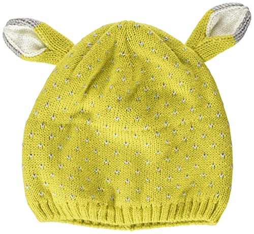 Sterntaler Uniseks dziecięca czapka z dzianiny z motywem lisów czapka, średni żółty, 49 cm