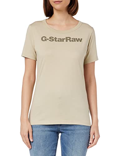 G-STAR RAW Damska koszulka GS Size Slim R T Wmn, beżowa/khaki (spray Green D23942-336-d606), XXL, Beżowy/Khaki (Spray Green D23942-336-d606), XXL
