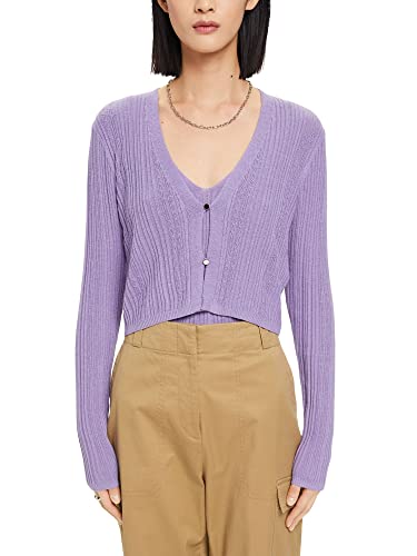ESPRIT Collection kardigan damski, 570/lawendowy, XL